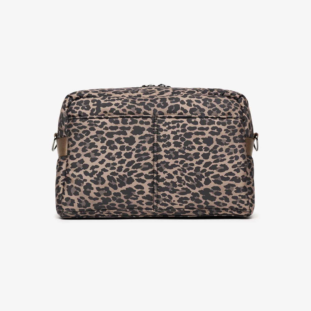 TIBA + MARL Stroller Organizer/Diaper Bag 'Axel' Brown Tonal Leopard