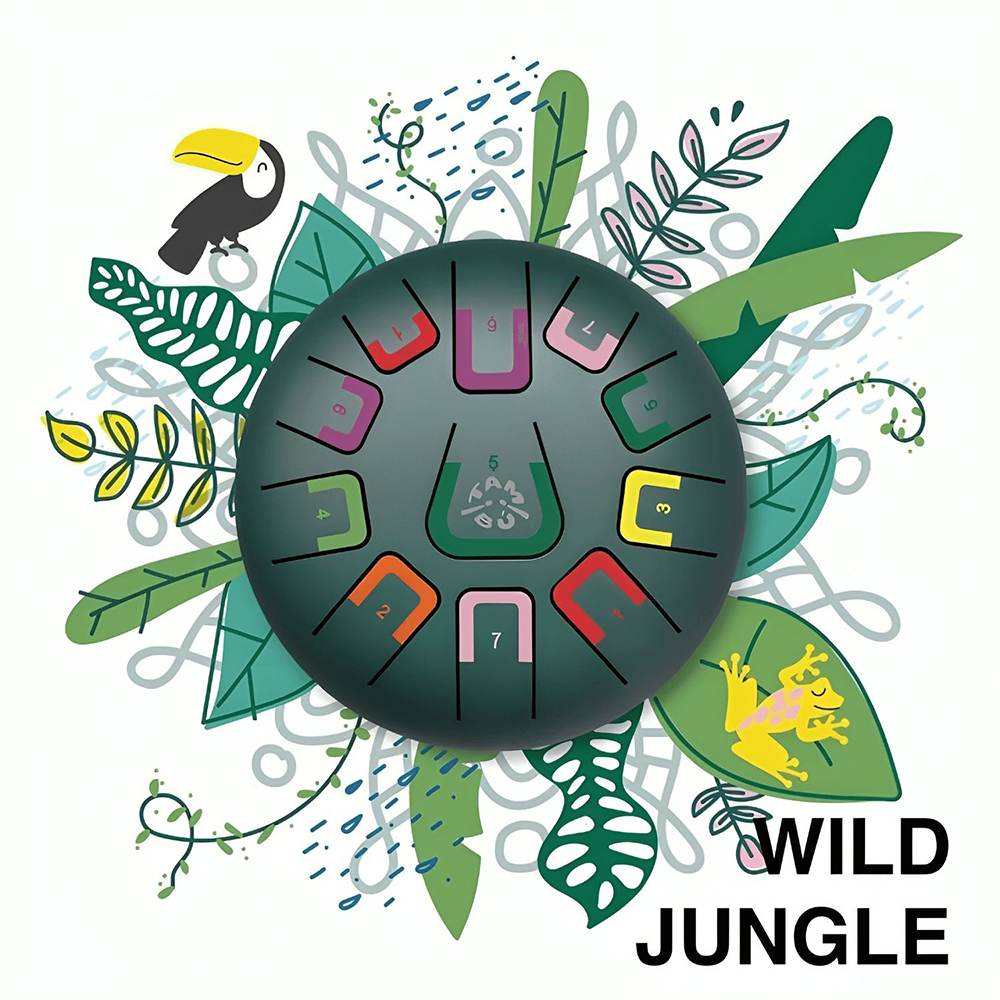 Tambour Tambú 8" 11 tons Vert Jungle