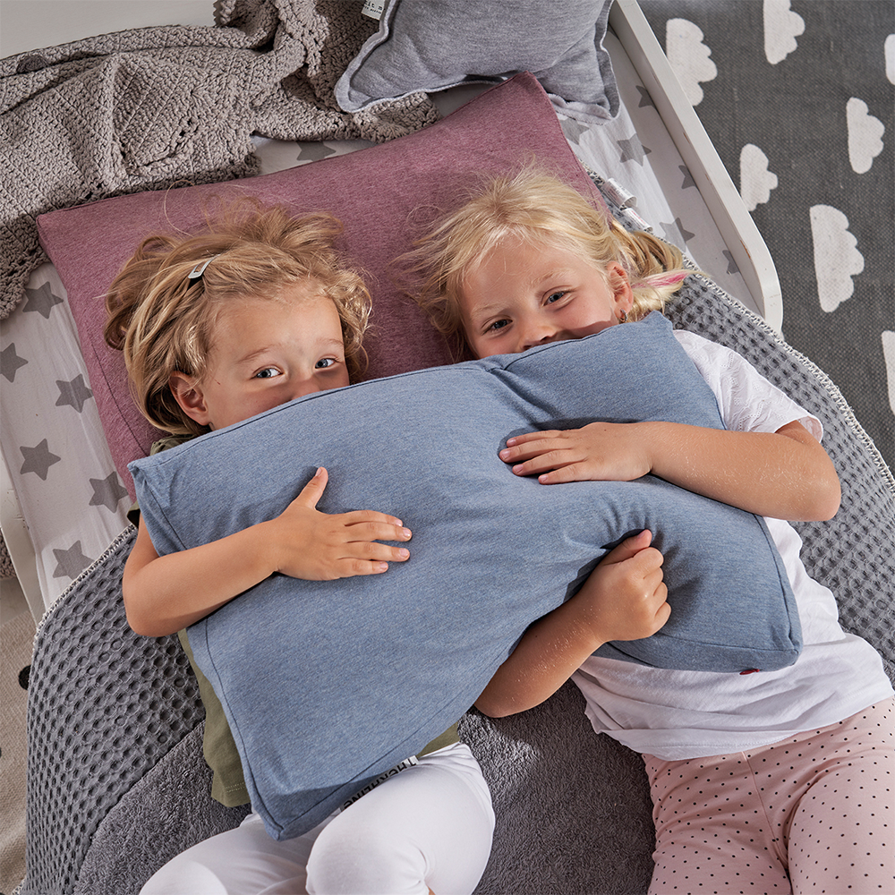 Theraline  Kinderkopfkissen inkl. Bezug 'Bamboo Collection' Melange Rosenholz - Online MY SNOWFLAKE