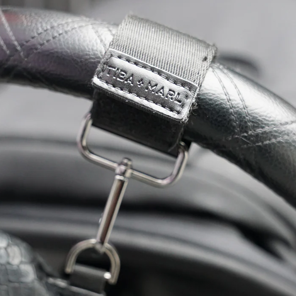 TIBA + MARL  Kinderwagenclips Gunmetal