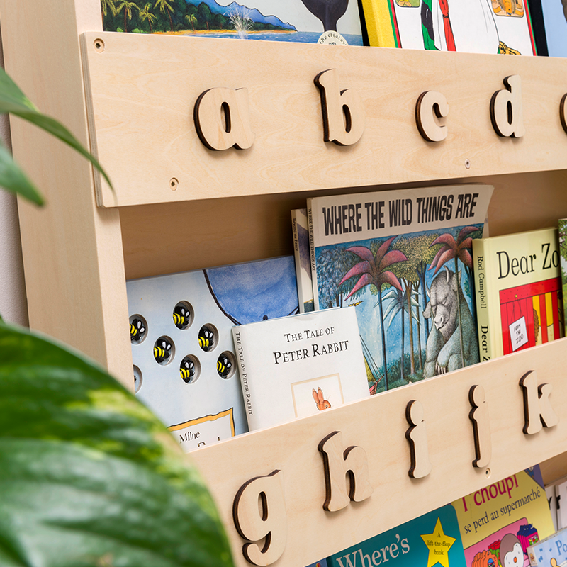 Tidy Books Bücherregal Natural mit 3D Alphabet - Online MY SNOWFLAKE
