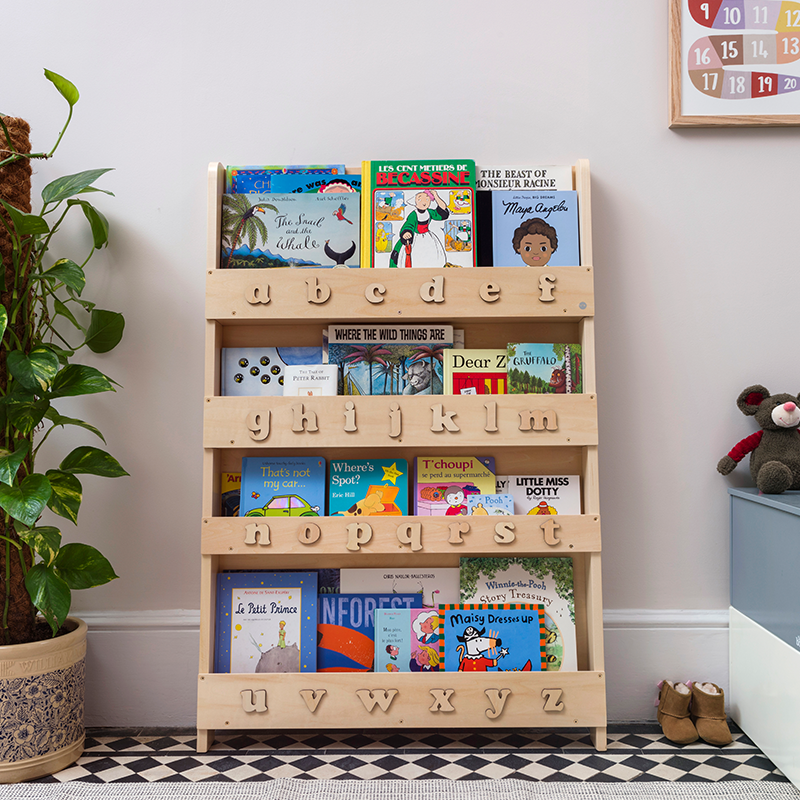 Tidy Books Bücherregal Natural mit 3D Alphabet - Online MY SNOWFLAKE