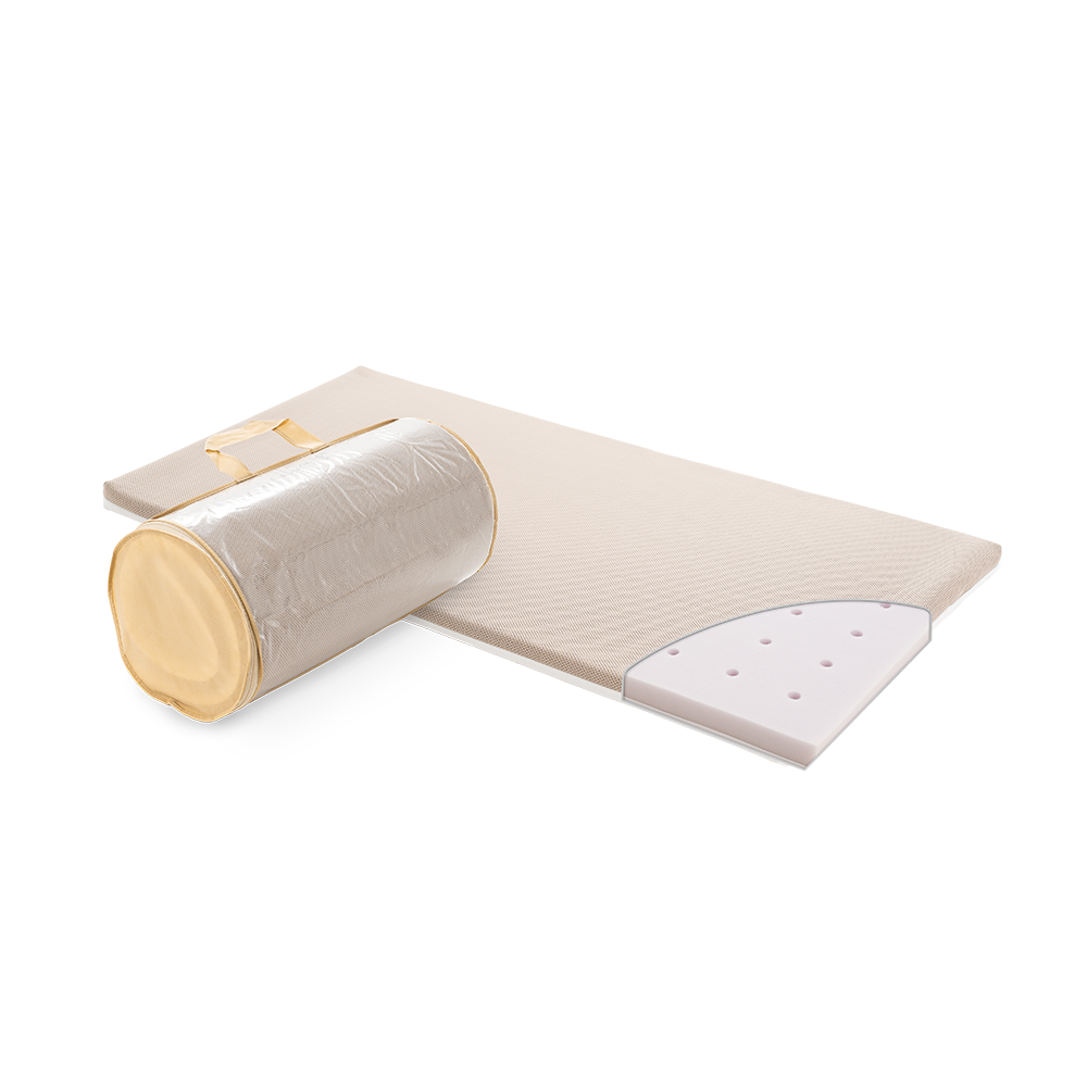 Träumeland Travel Cot Mattress for Quax Travel Cot 60 x 120 cm Air Beige