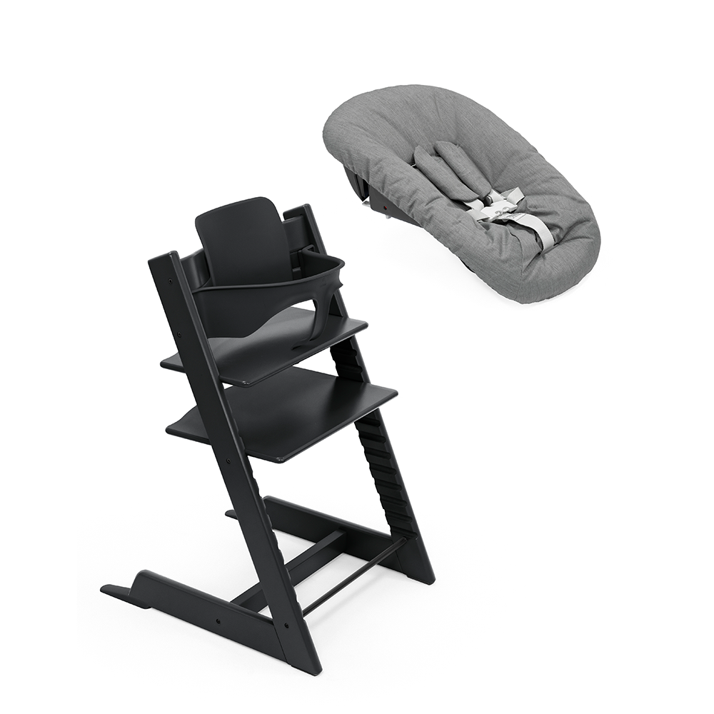 Stokke®  Tripp Trapp®  Newborn Bundle 3-in-1 Buche Schwarz