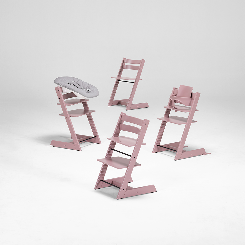 Chaise haute Stokke® Tripp Trapp® Hêtre Mauve chiné