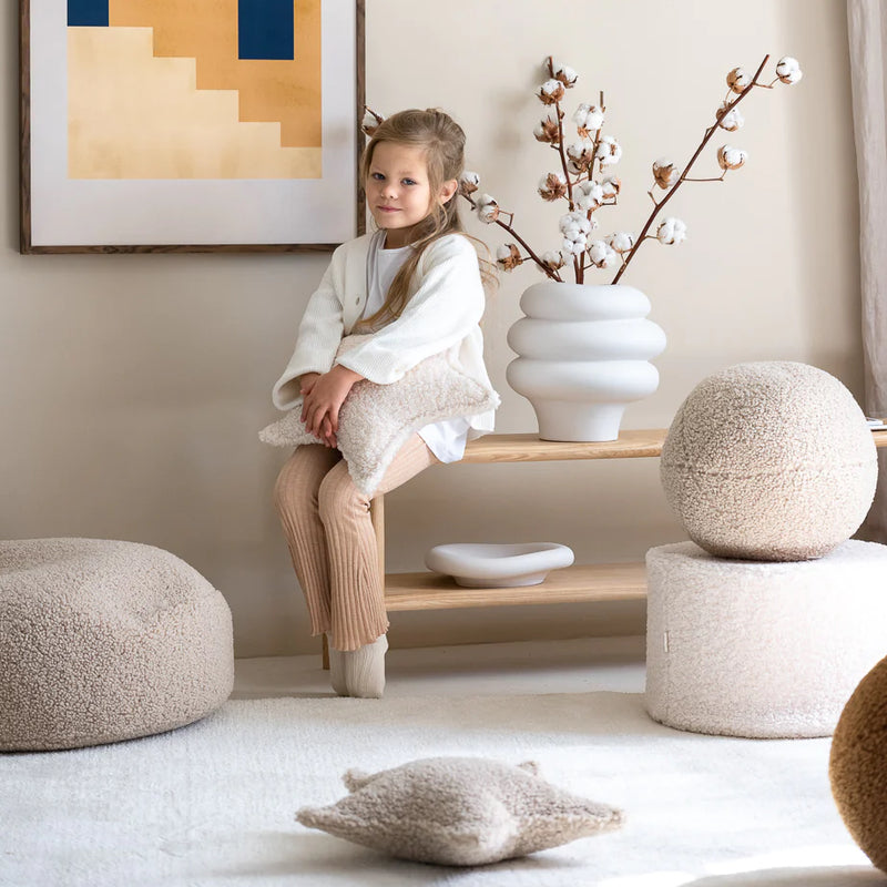 Ball Kissen in Beige von Wigiwama