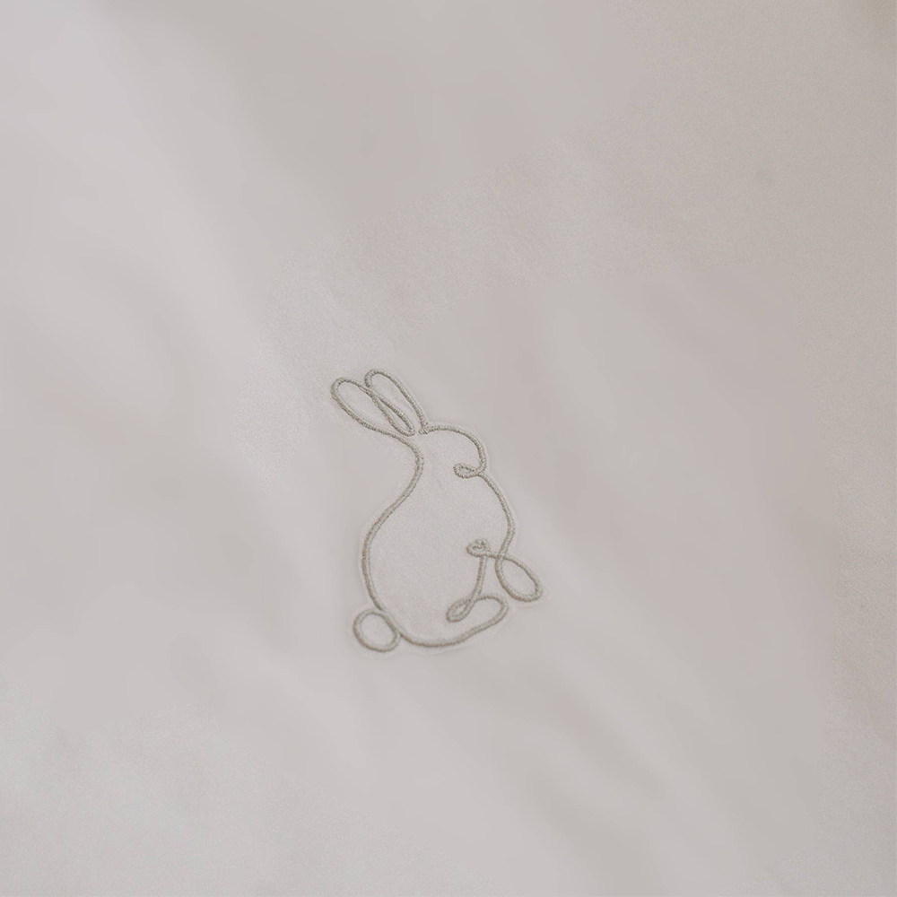 We Are Bitte Junior Bettwäsche 100 x 135 cm Bunny Light Sand