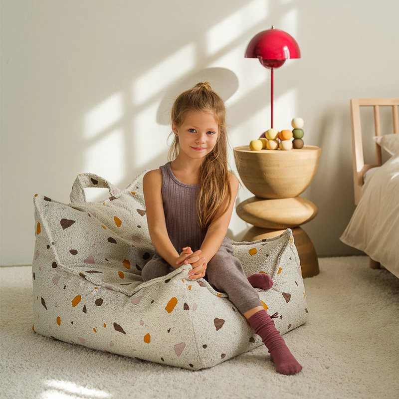 Wigiwama  Sitzsack Beanbag 'Terrazzo' Marble - Online MY SNOWFLAKE
