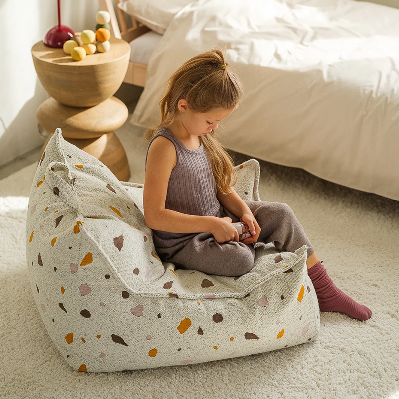 Wigiwama  Sitzsack Beanbag 'Terrazzo' Marble - Online MY SNOWFLAKE