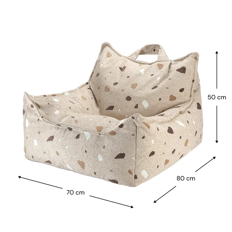 Wigiwama  Sitzsack Beanbag 'Terrazzo' Sand - Online MY SNOWFLAKE