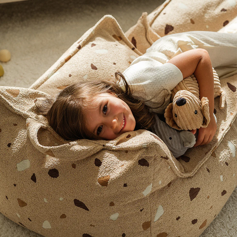 Wigiwama  Sitzsack Beanbag 'Terrazzo' Sand - Online MY SNOWFLAKE