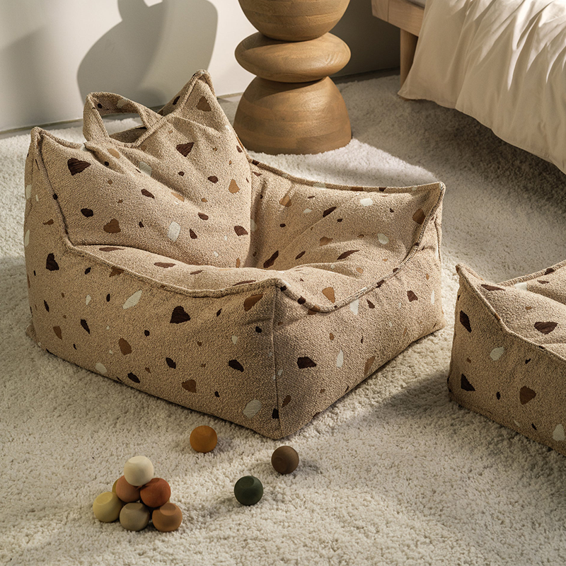 Wigiwama  Sitzsack Beanbag 'Terrazzo' Sand - Online MY SNOWFLAKE