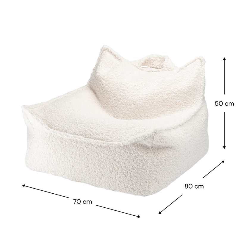 Wigiwama  Sitzsack Beanbag  Cream White - Online MY SNOWFLAKE