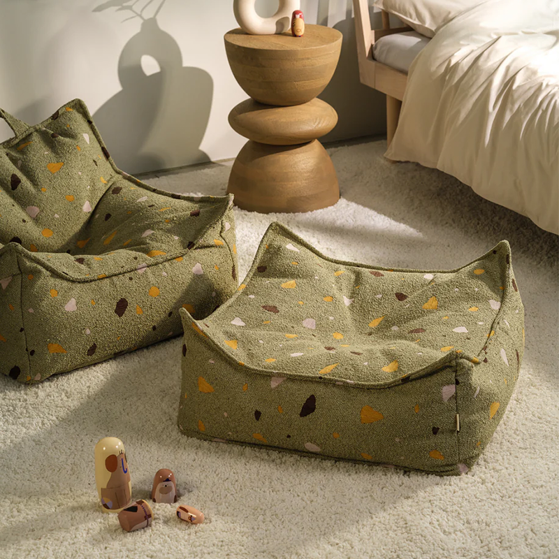 Wigiwama  Sitzsack Beanbag 'Terrazzo' Moss - Online MY SNOWFLAKE