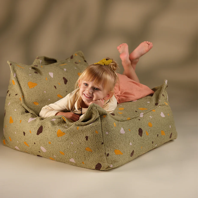 Wigiwama  Sitzsack Beanbag 'Terrazzo' Moss - Online MY SNOWFLAKE