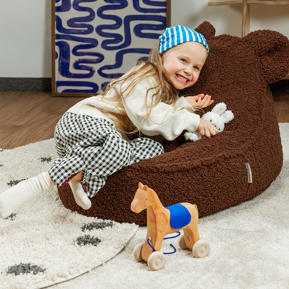 Wigiwama Bean Bag Bear Warm Hazel