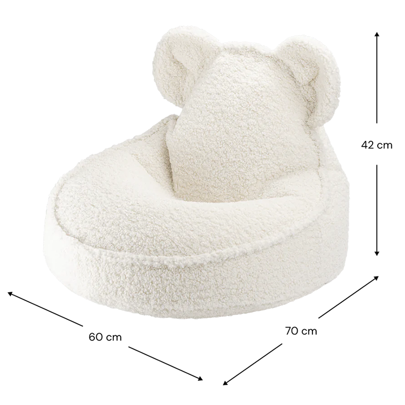 Wigiwama  Sitzsack Bear  Cream White - Online MY SNOWFLAKE