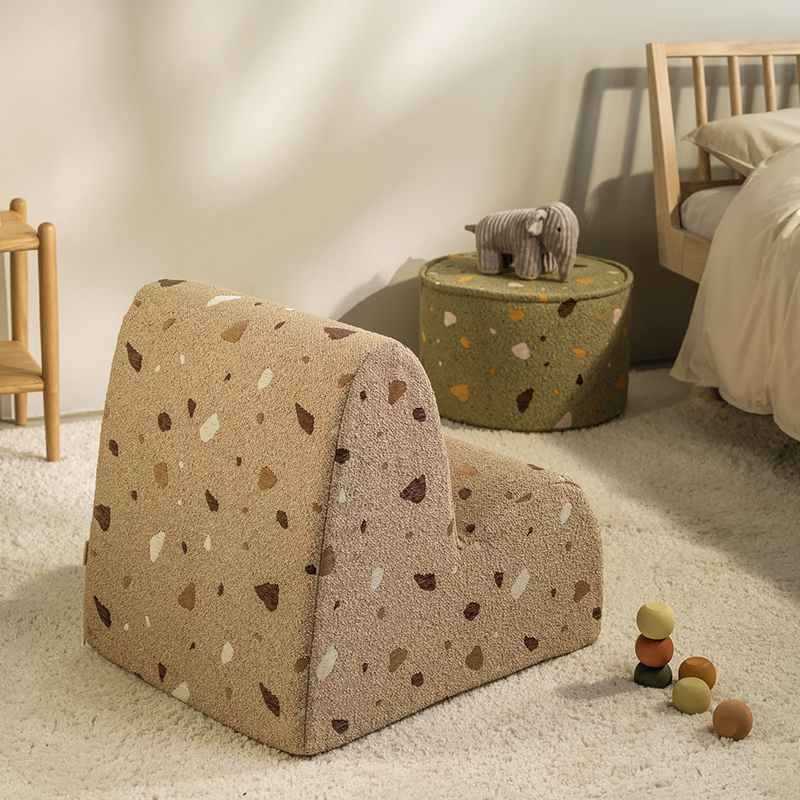 Wigiwama Children's Armchair 'Terrazzo Cloud Chair' Sand