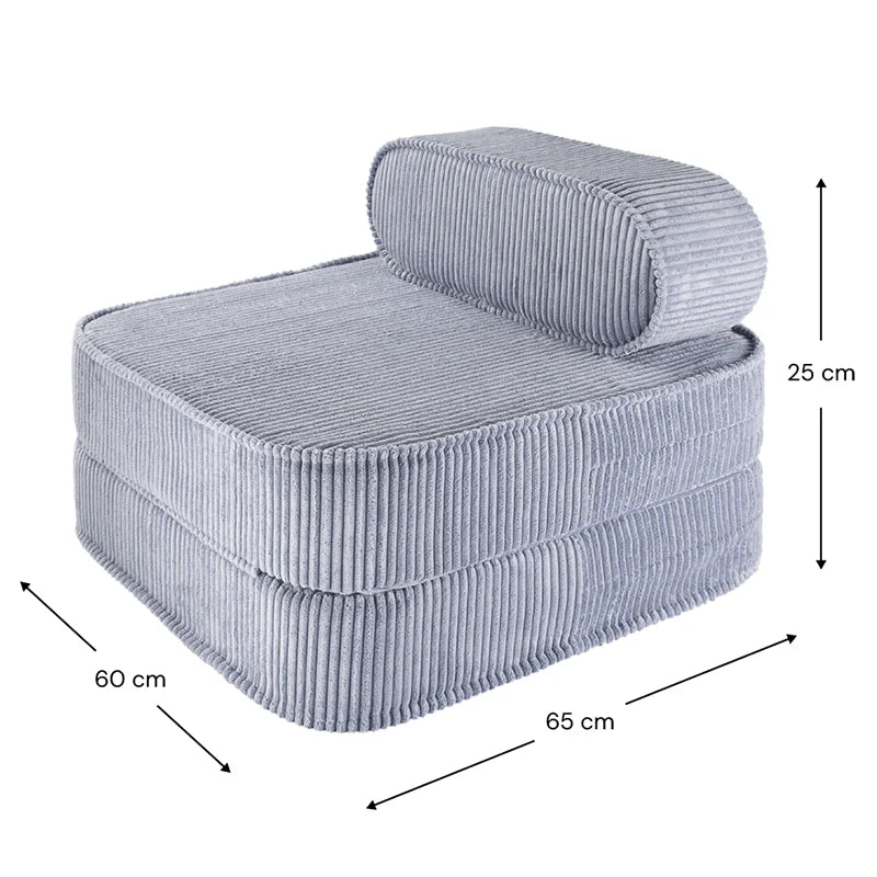 Wigiwama Fauteuil enfant pliant « Flip Chair » Bleu myrtille