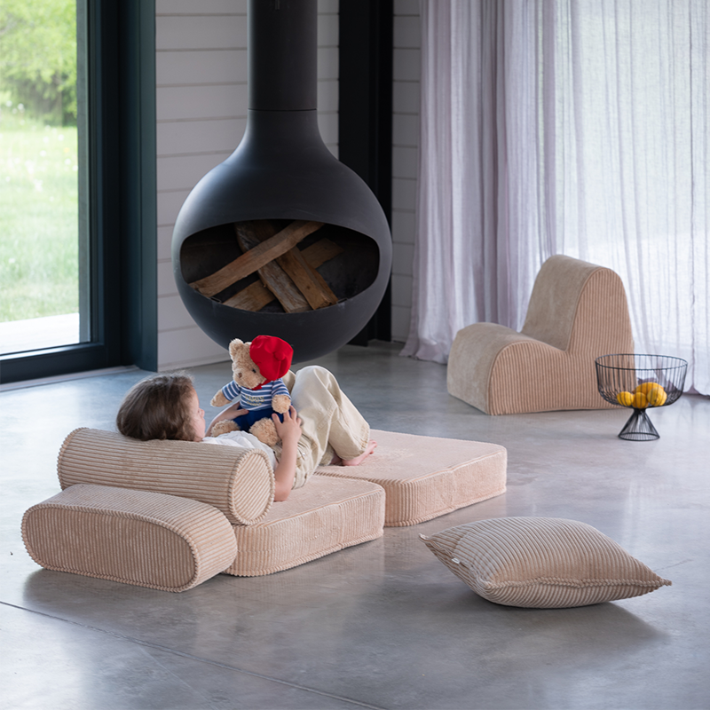 Wigiwama  Aufklappbarer Kindersessel Flip  Brown Sugar - Online MY SNOWFLAKE