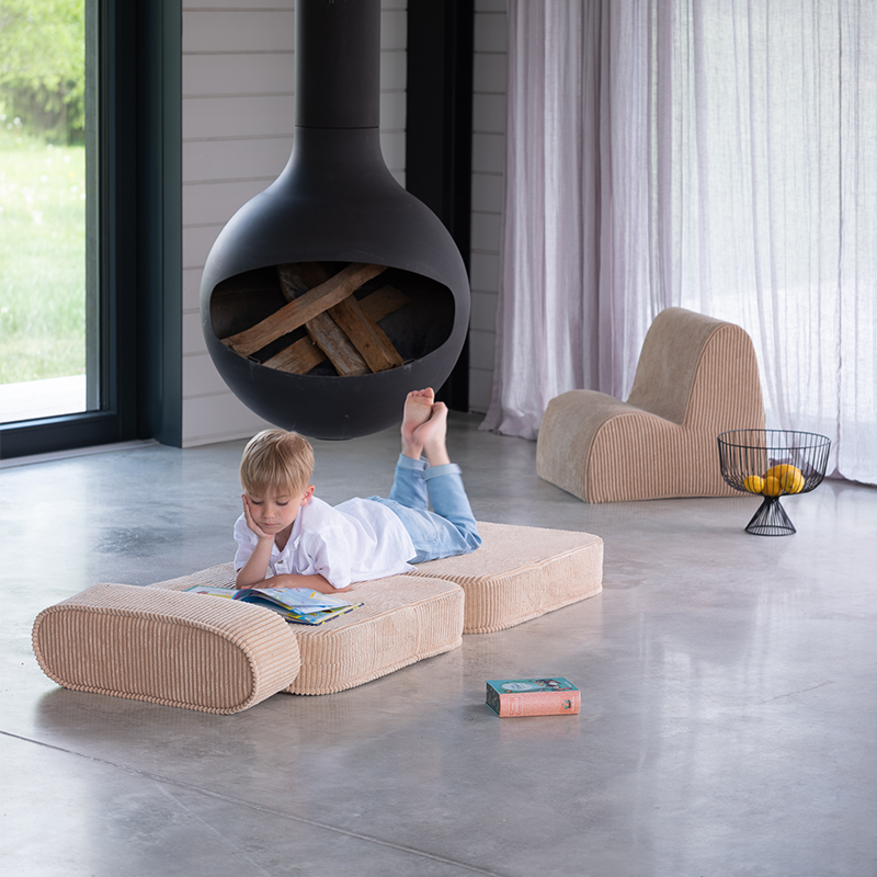 Wigiwama  Aufklappbarer Kindersessel Flip  Brown Sugar - Online MY SNOWFLAKE