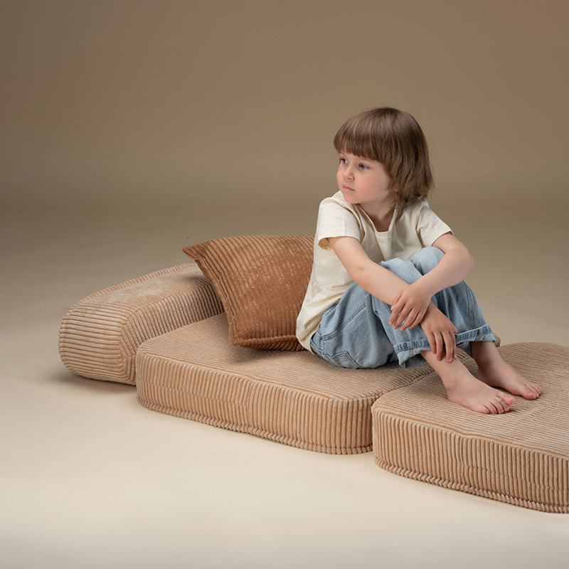 Wigiwama  Aufklappbarer Kindersessel Flip  Brown Sugar - Online MY SNOWFLAKE