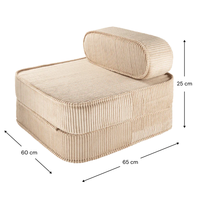 Wigiwama  Aufklappbarer Kindersessel Flip  Brown Sugar - Online MY SNOWFLAKE