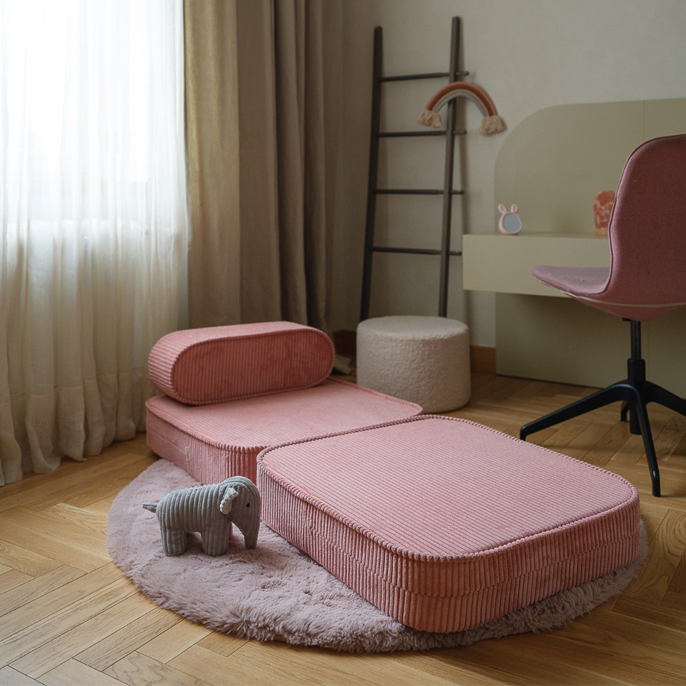 Wigiwama Fauteuil Enfant Pliant 'Flip Chair' Mousse Rose