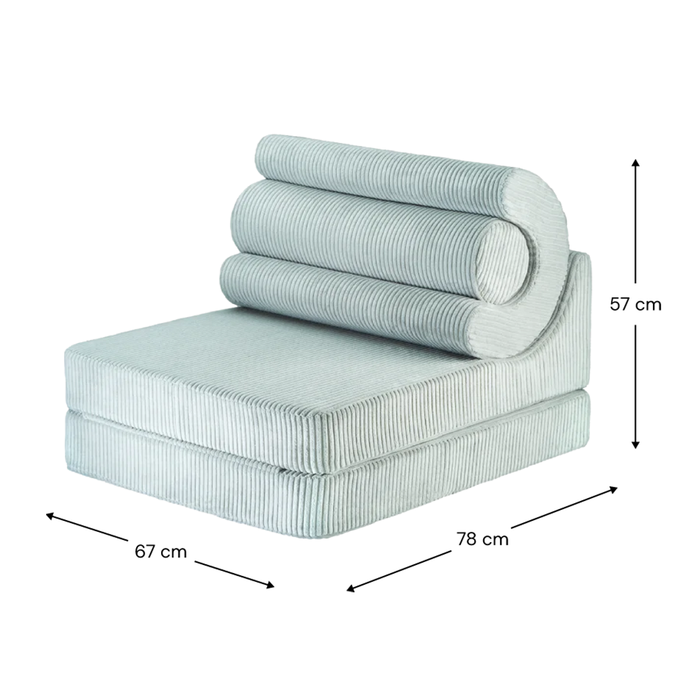 Wigiwama Aufklappbarer Kindersessel  'Flipster'  Peppermint Green