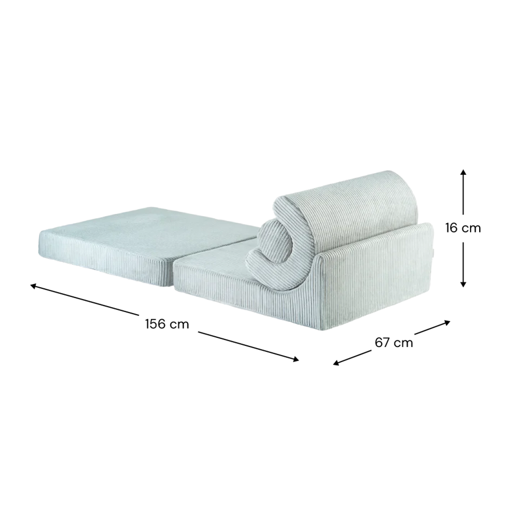 Wigiwama Aufklappbarer Kindersessel  'Flipster'  Peppermint Green