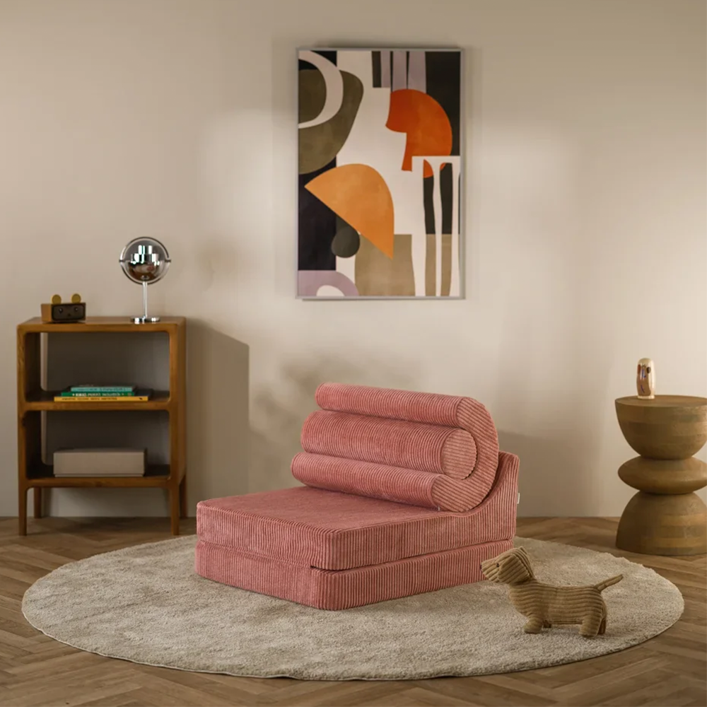 Wigiwama Aufklappbarer Kindersessel  'Flipster'  Pink Mousse