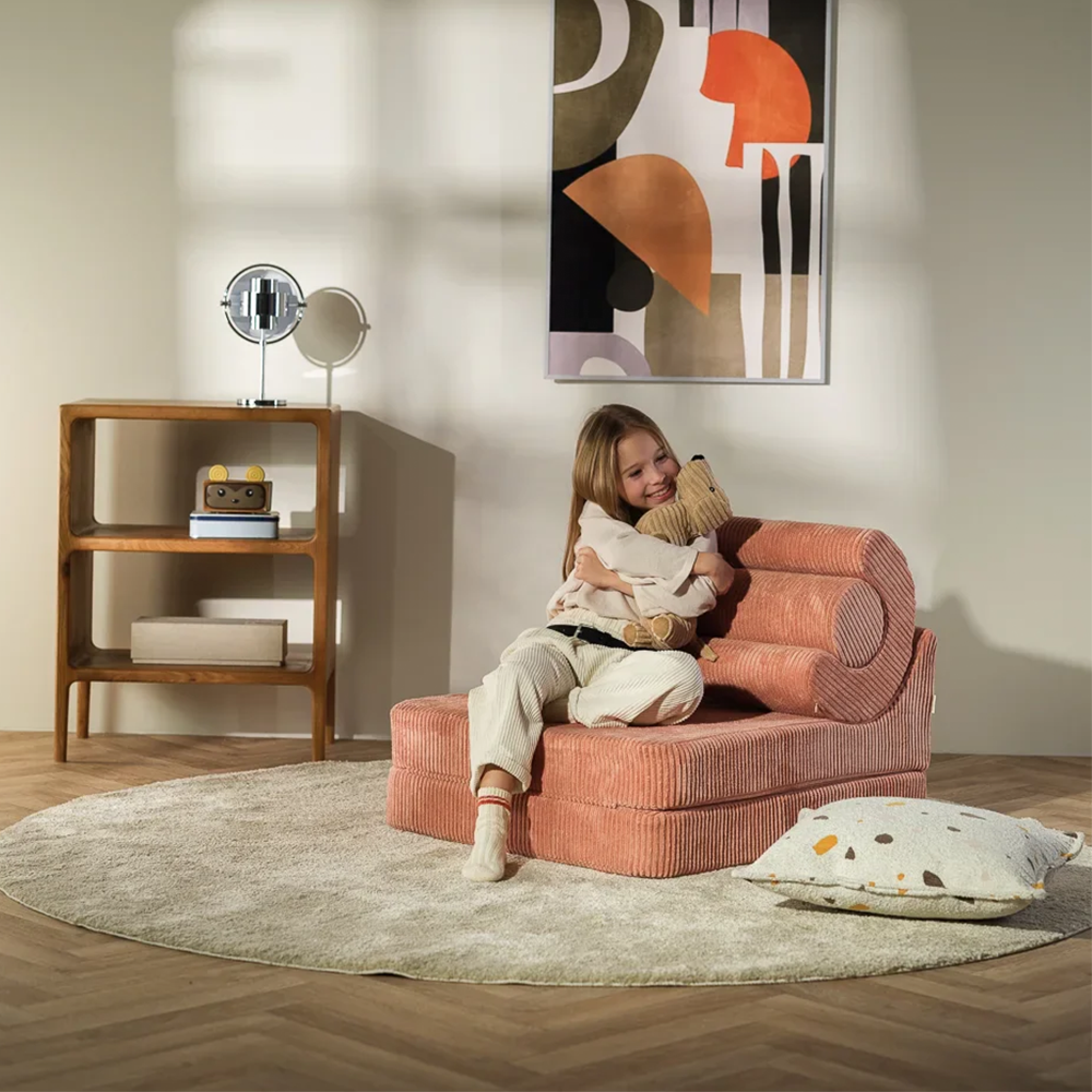 Wigiwama Aufklappbarer Kindersessel  'Flipster'  Pink Mousse