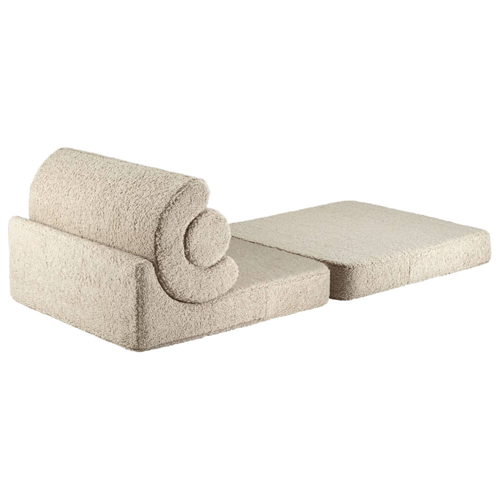 Wigiwama Fauteuil convertible pour enfant « Flipster » Biscuit