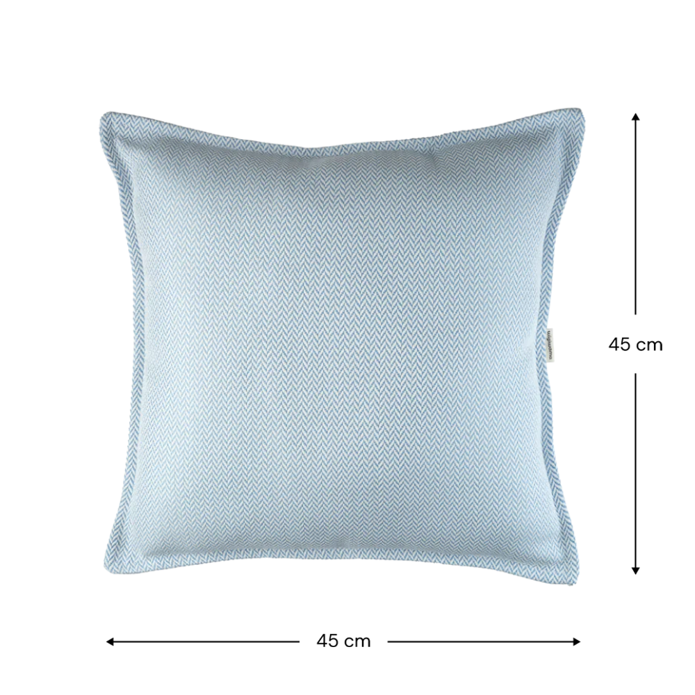 Wigiwama Outdoor Cushion 'Block' Azure
