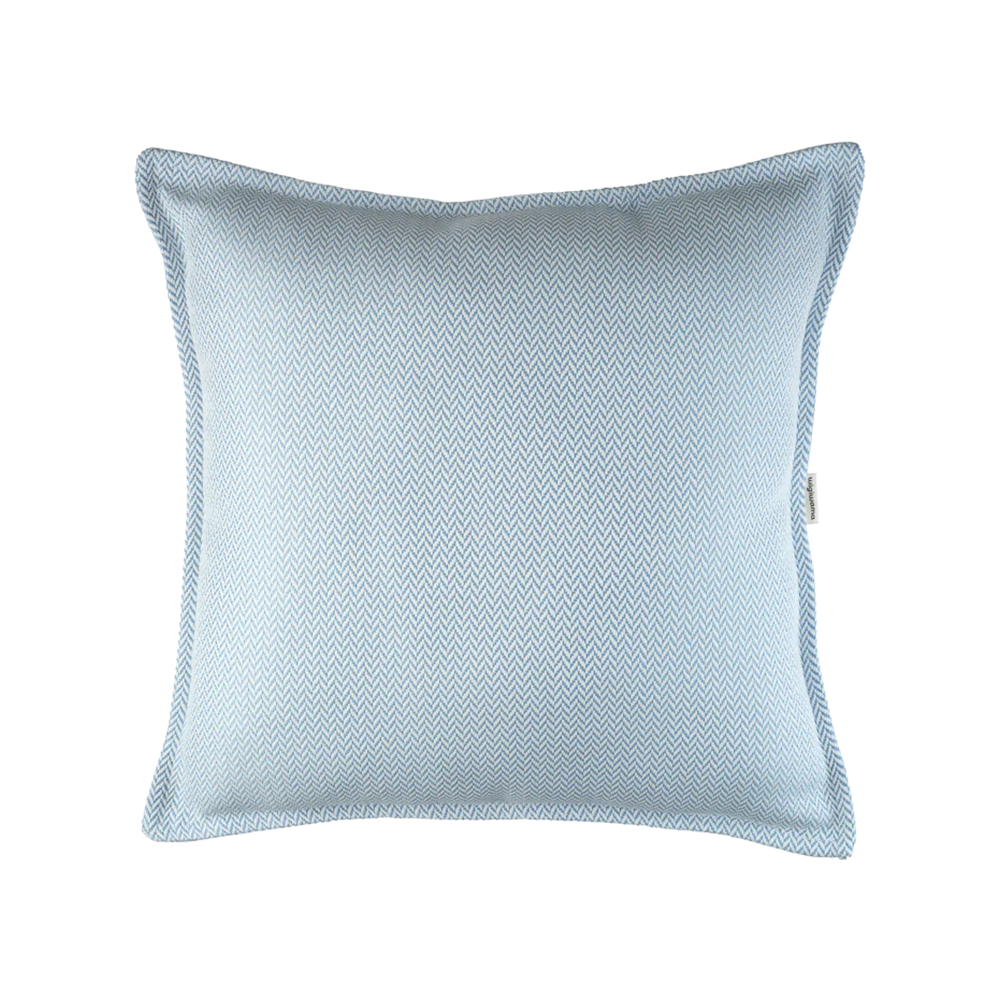 Wigiwama Outdoor Cushion 'Block' Azure