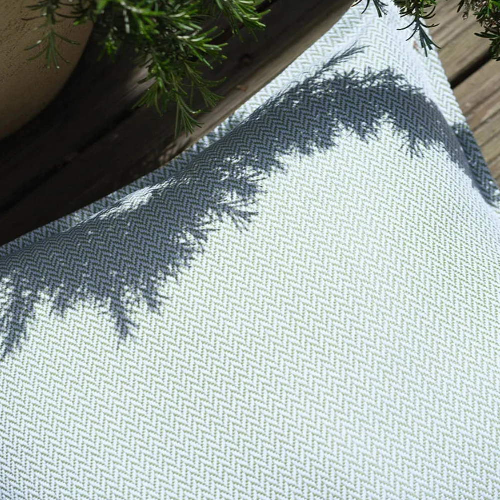 Wigiwama Outdoor Cushion 'Block' Azure
