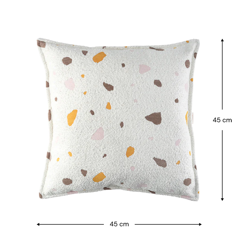 Wigiwama Coussin « Terrazzo Block » Marbre