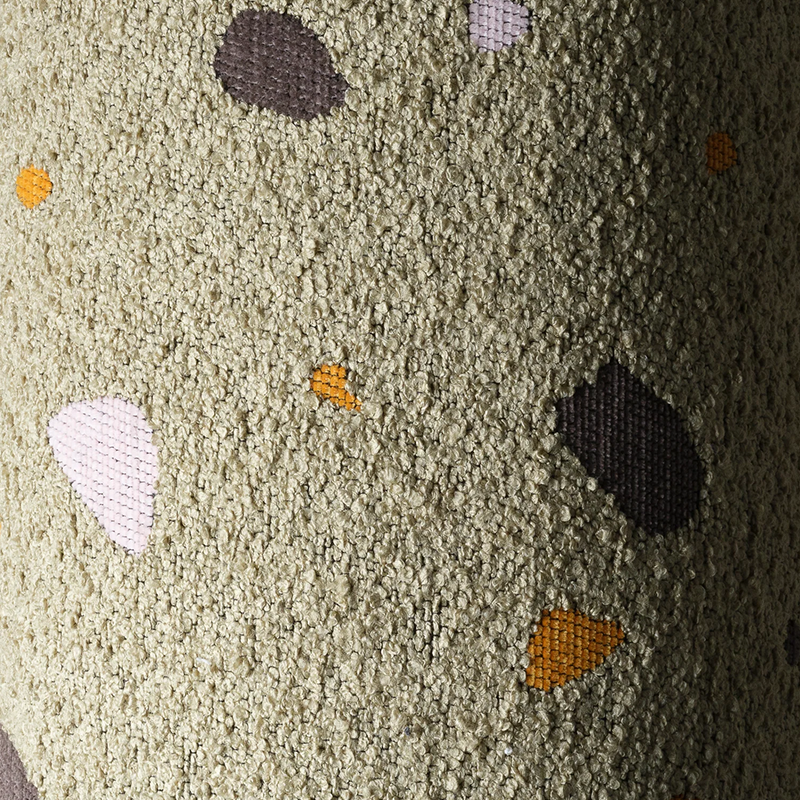 Wigiwama  Kissen  'Terrazzo Bolster' Moss