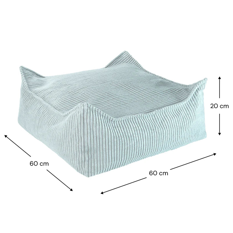Wigiwama Pouf carré Vert menthe poivrée
