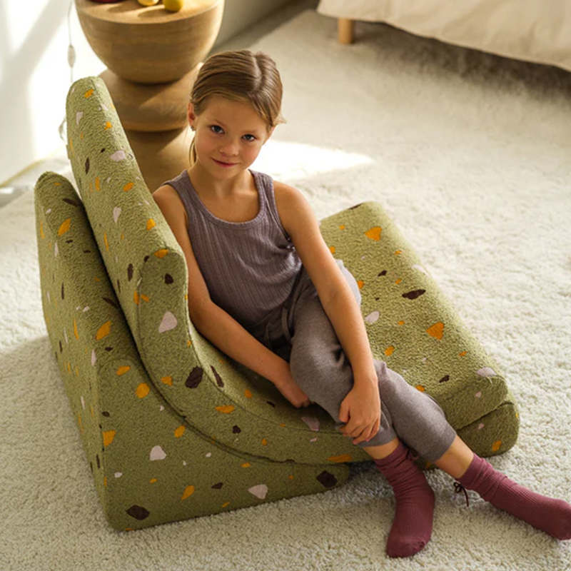 Wigiwama Fauteuil de jeu « Terrazzo Moon Chair » Mousse