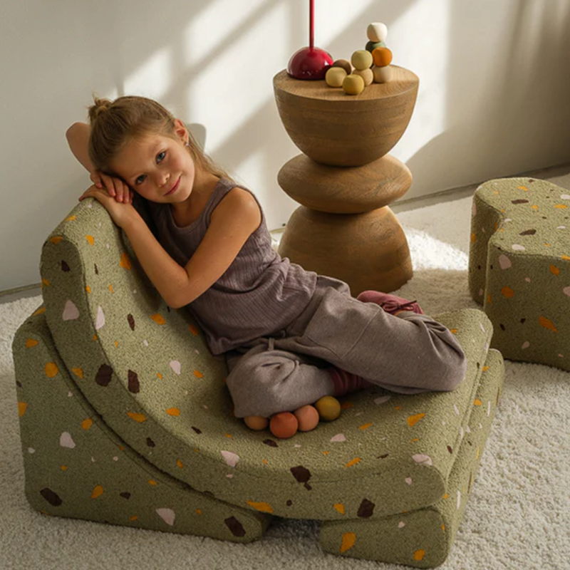 Wigiwama Fauteuil de jeu « Terrazzo Moon Chair » Mousse