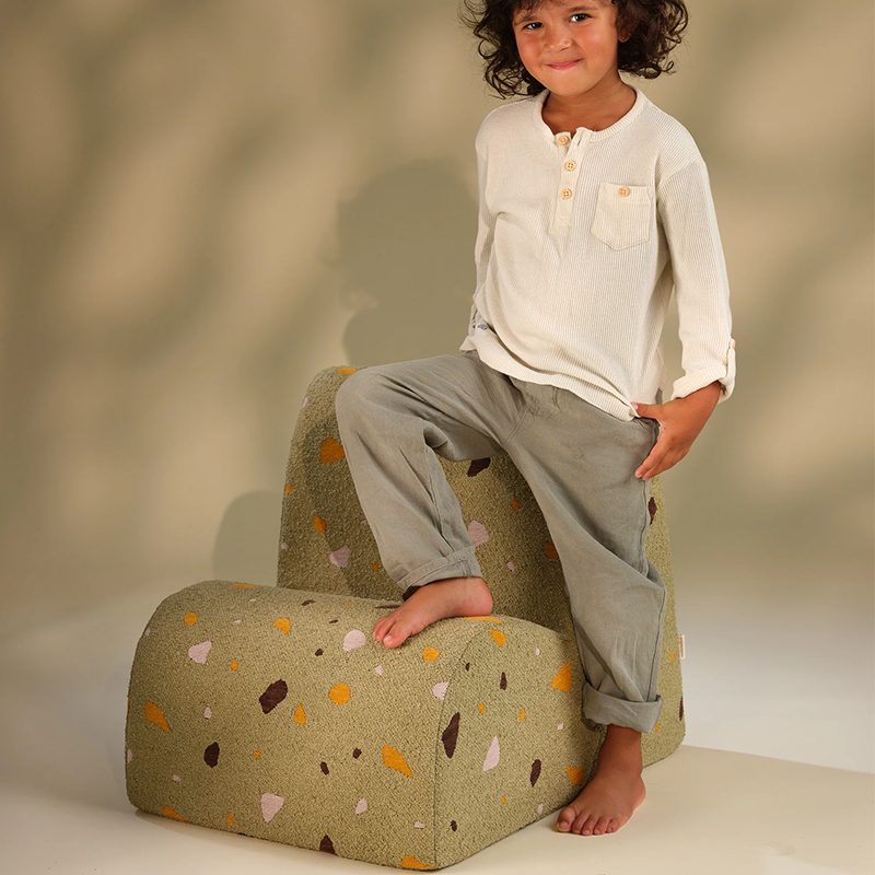 Wigiwama Fauteuil enfant "Terrazzo Cloud Chair" Mousse