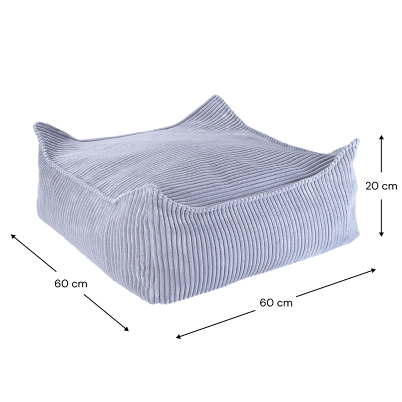 Wigiwama  Quadratischer Ottoman  Blueberry Blue - Online MY SNOWFLAKE