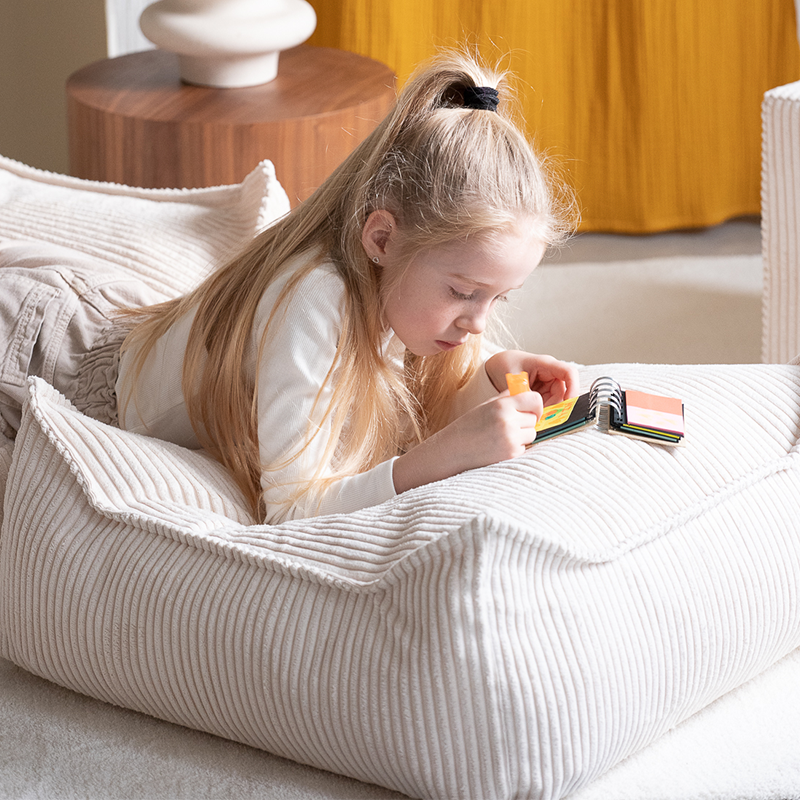 Wigiwama Square Ottoman Marshmallow