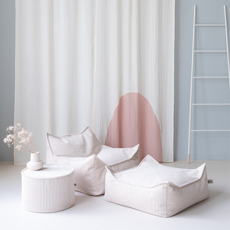 Wigiwama Square Ottoman Marshmallow