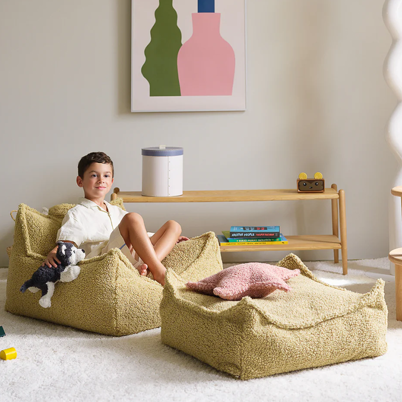 Wigiwama  Quadratischer Ottoman Matcha