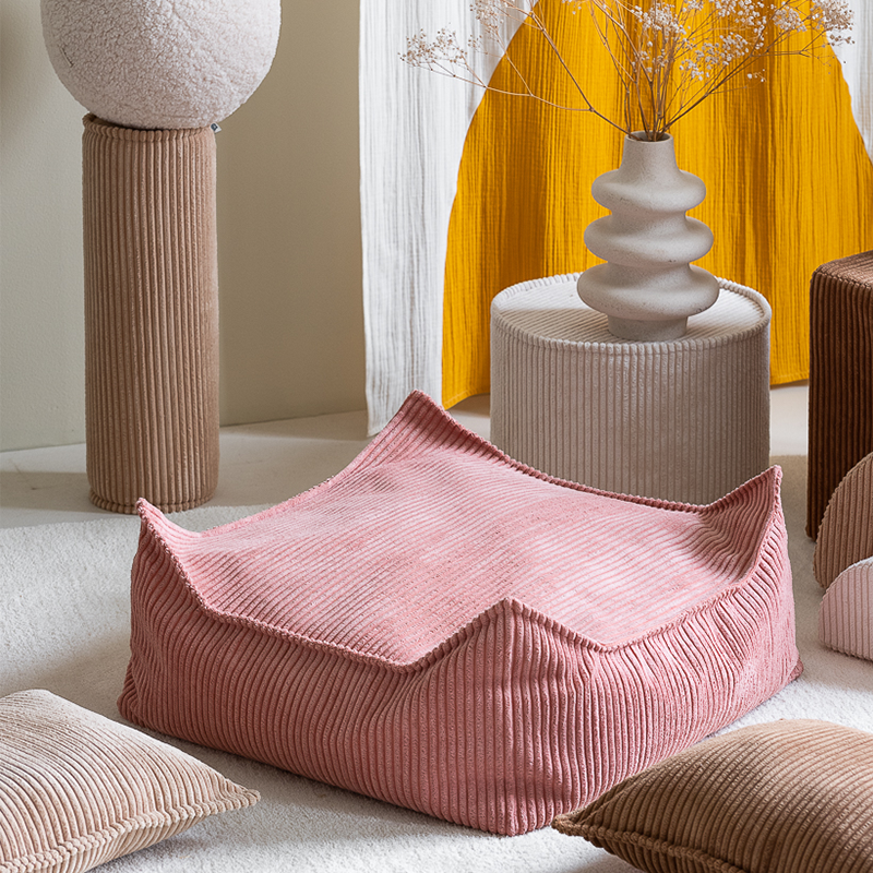 Wigiwama  Quadratischer Ottoman  Pink Mousse - Online MY SNOWFLAKE