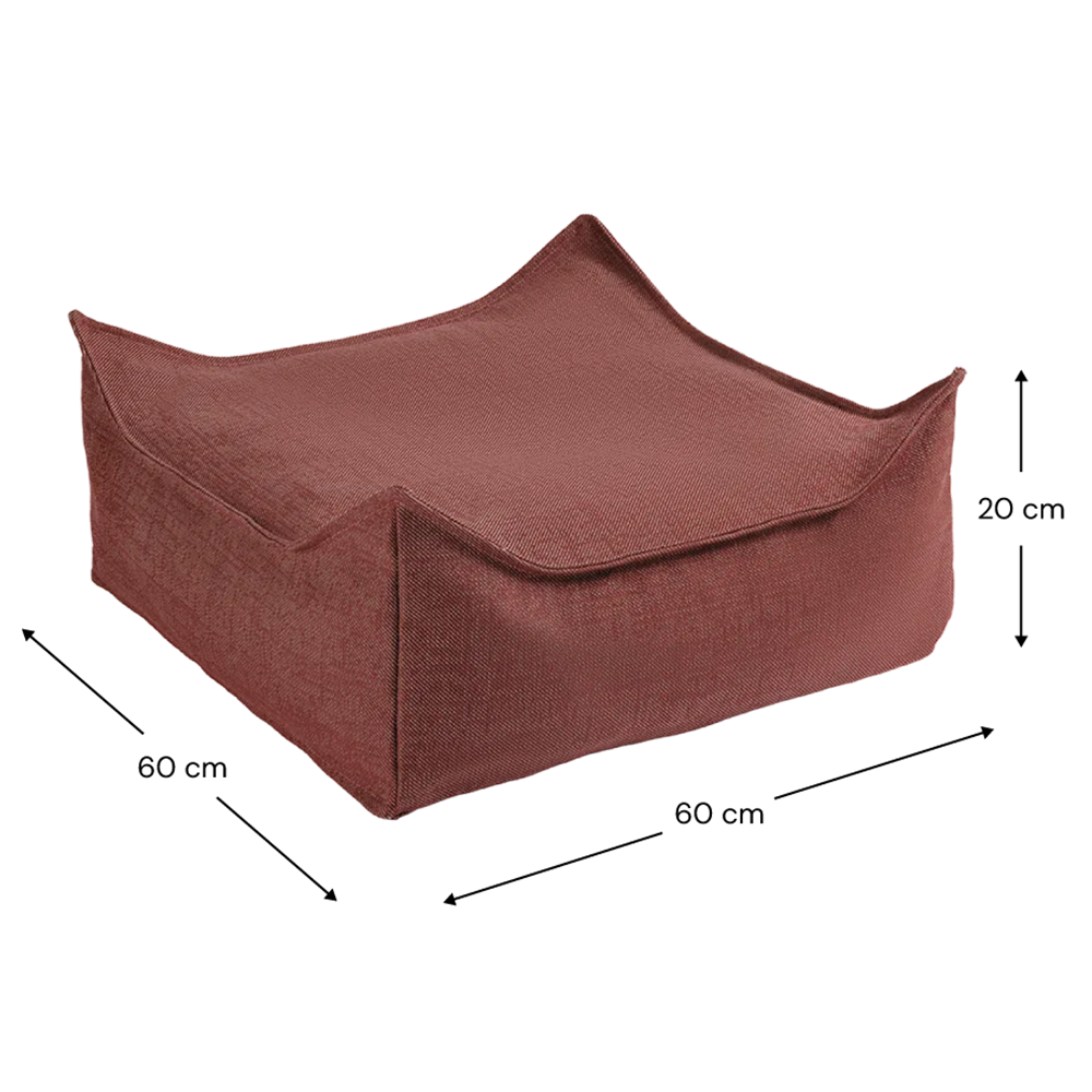 Wigiwama Outdoor Ottoman Pomegranate