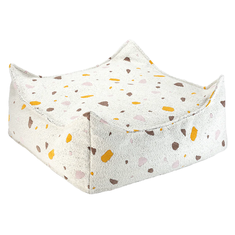 Wigiwama Pouf carré « Terrazzo » Marble