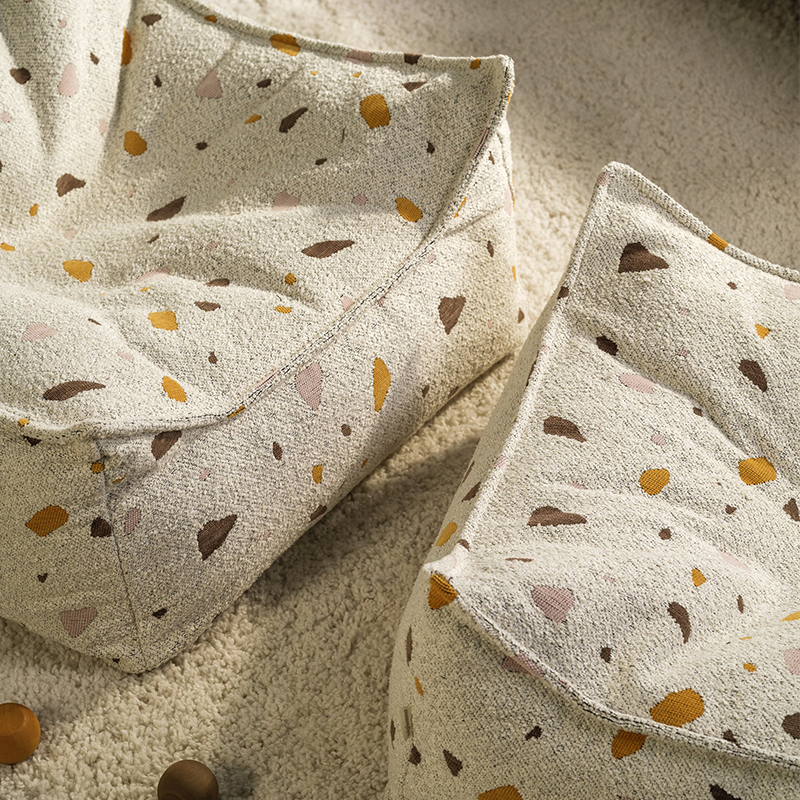 Wigiwama Pouf carré « Terrazzo » Marble